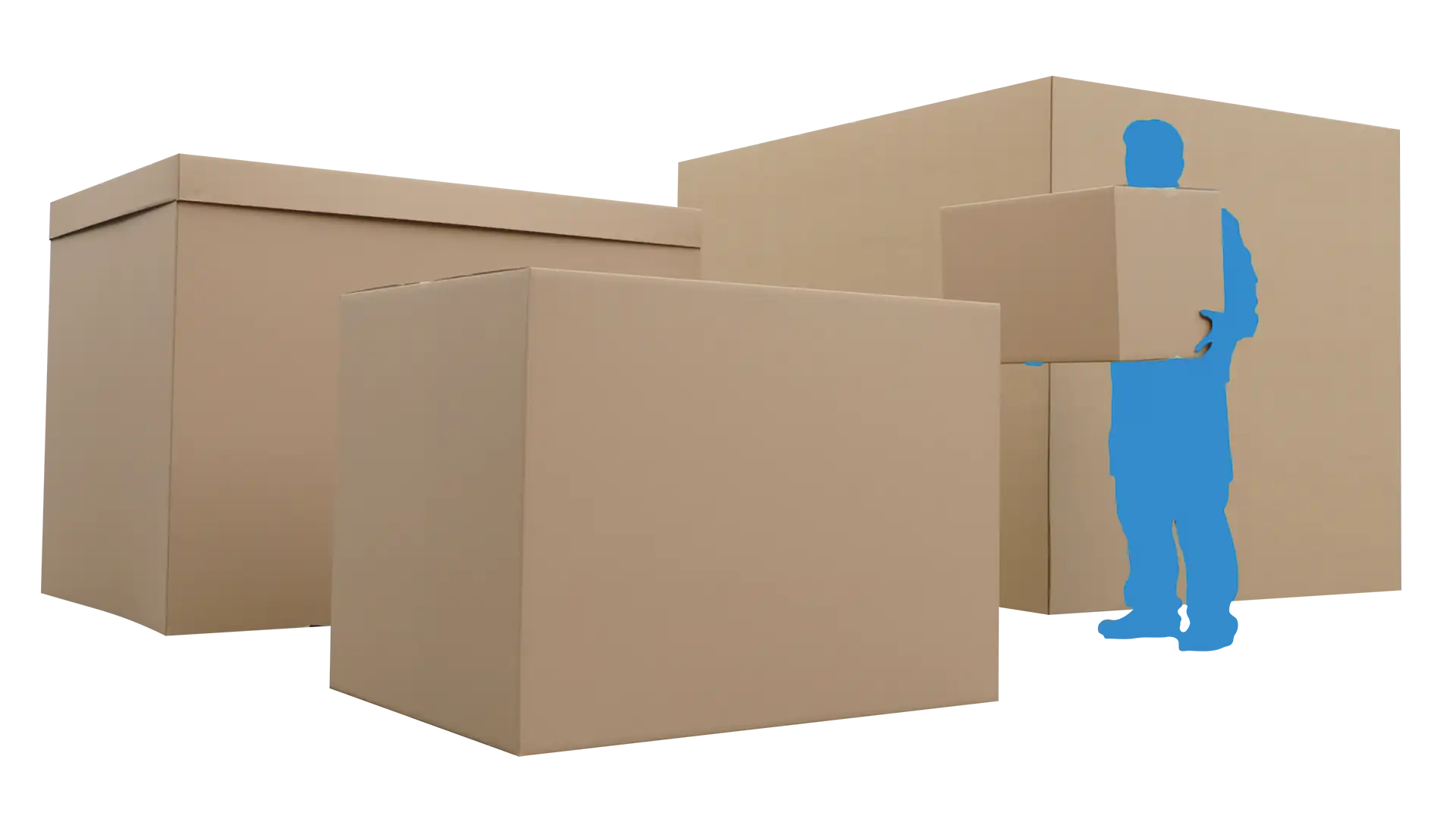 Large-sized corrugated packaging